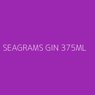 Product SEAGRAMS GIN 375ML