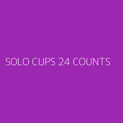 Product SOLO CUPS 24 COUNTS