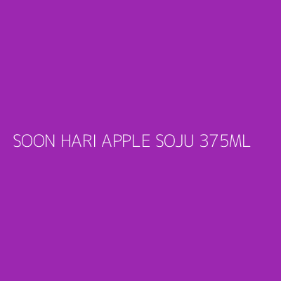 Product SOON HARI APPLE SOJU 375ML