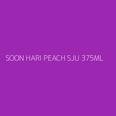 Product SOON HARI PEACH SJU 375ML