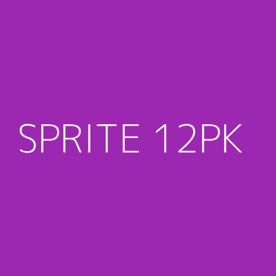 Product SPRITE 12PK