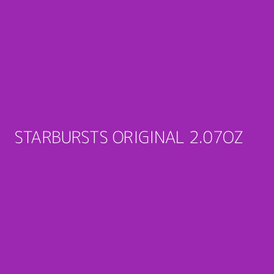 Product STARBURSTS ORIGINAL 2.07OZ