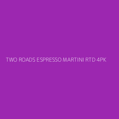 Product TWO ROADS ESPRESSO MARTINI RTD 4PK