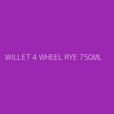 Product WILLET 4 WHEEL RYE 750ML