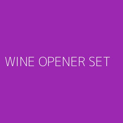 Product WINE OPENER SET