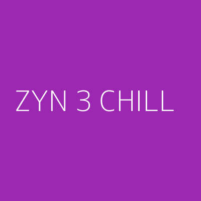 Product ZYN 3 CHILL