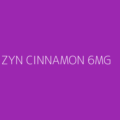 Product ZYN CINNAMON 6MG