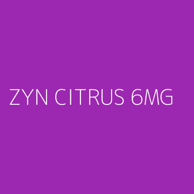 Product ZYN CITRUS 6MG