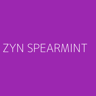 Product ZYN SPEARMINT
