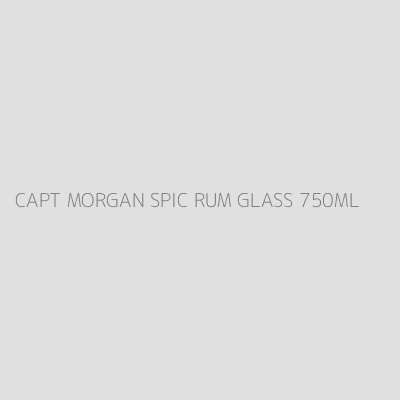 Product CAPT MORGAN SPIC RUM GLASS 750ML