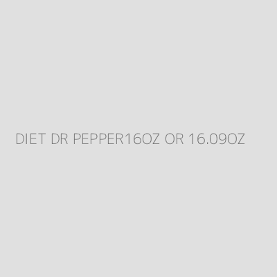 Product DIET DR PEPPER16OZ OR 16.09OZ