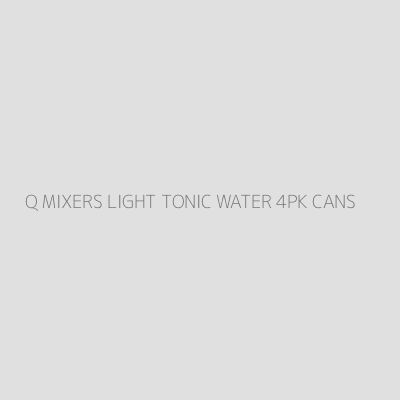 Product Q MIXERS LIGHT TONIC WATER 4PK CANS