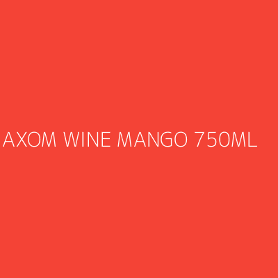 Product AXOM WINE MANGO 750ML