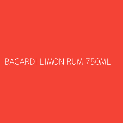 Product BACARDI LIMON RUM 750ML