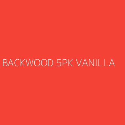 Product BACKWOOD 5PK VANILLA