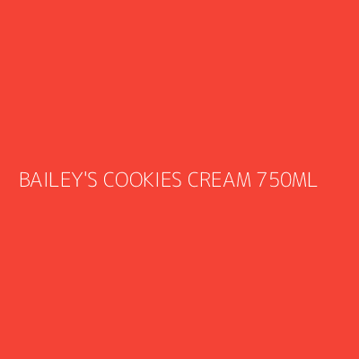 Product BAILEY'S COOKIES CREAM 750ML