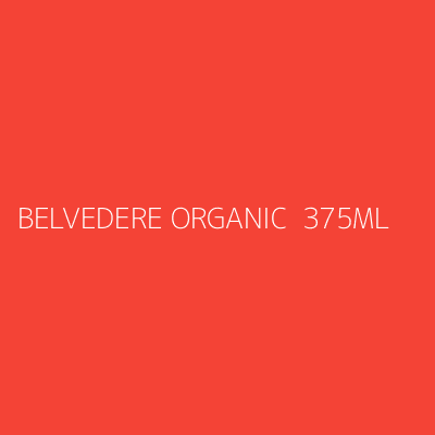 Product BELVEDERE ORGANIC  375ML