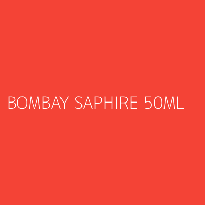 Product BOMBAY SAPHIRE 50ML