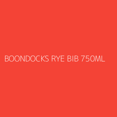 Product BOONDOCKS RYE BIB 750ML
