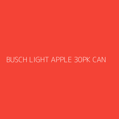 Product BUSCH LIGHT APPLE 30PK CAN