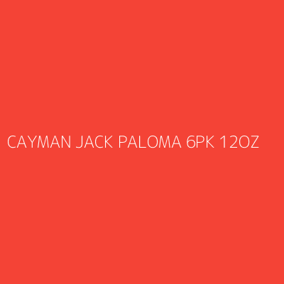 Product CAYMAN JACK PALOMA 6PK 12OZ