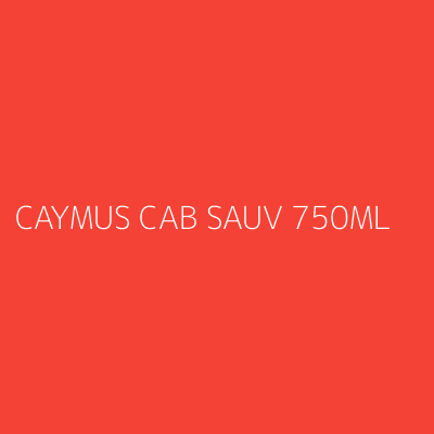 Product CAYMUS CAB SAUV 750ML