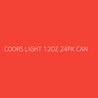 Product COORS LIGHT 12OZ 24PK CAN