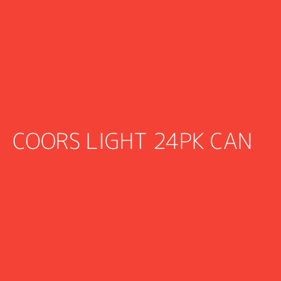 Product COORS LIGHT 24PK CAN