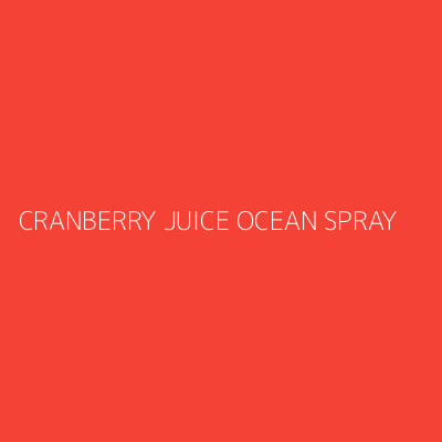 Product CRANBERRY JUICE OCEAN SPRAY