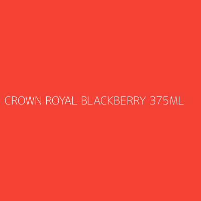 Product CROWN ROYAL BLACKBERRY 375ML