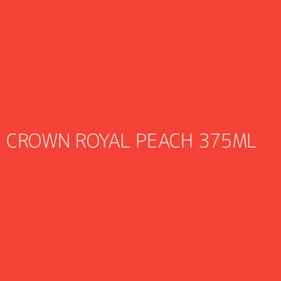 Product CROWN ROYAL PEACH 375ML