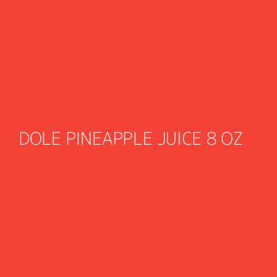 Product DOLE PINEAPPLE JUICE 8 OZ