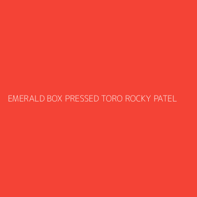 Product EMERALD BOX PRESSED TORO ROCKY PATEL
