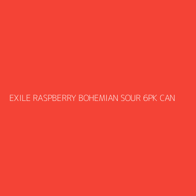 Product EXILE RASPBERRY BOHEMIAN SOUR 6PK CAN