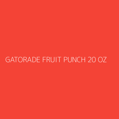 Product GATORADE FRUIT PUNCH 20 OZ