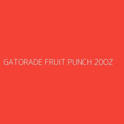 Product GATORADE FRUIT PUNCH 20OZ