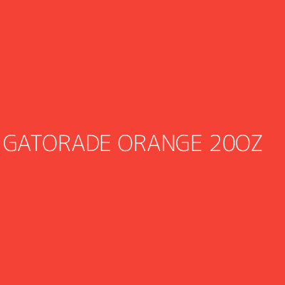 Product GATORADE ORANGE 20OZ