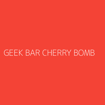 Product GEEK BAR CHERRY BOMB