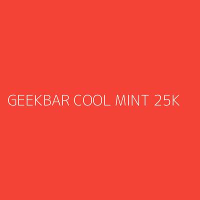 Product GEEKBAR COOL MINT 25K