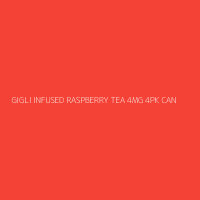 Product GIGLI INFUSED RASPBERRY TEA 4MG 4PK CAN