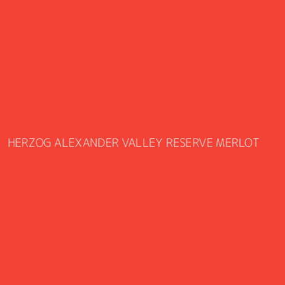 Product HERZOG ALEXANDER VALLEY RESERVE MERLOT
