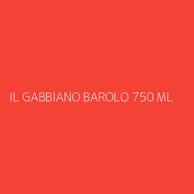 Product IL GABBIANO BAROLO 750 ML