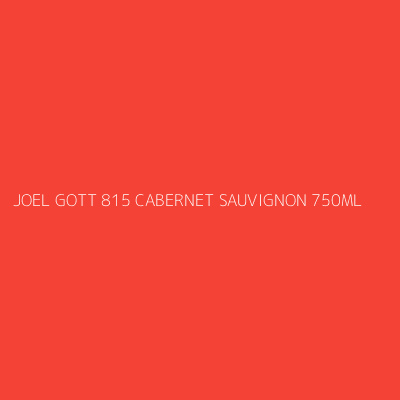 Product JOEL GOTT 815 CABERNET SAUVIGNON 750ML
