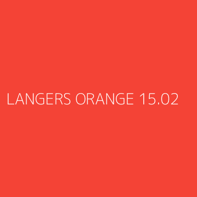 Product LANGERS ORANGE 15.02