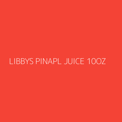 Product LIBBYS PINAPL JUICE 10OZ