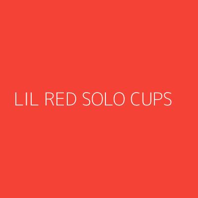 Product LIL RED SOLO CUPS