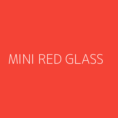 Product MINI RED GLASS