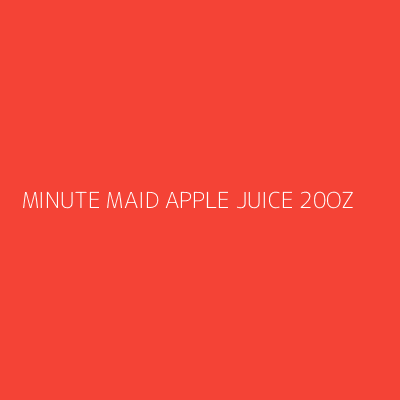 Product MINUTE MAID APPLE JUICE 20OZ