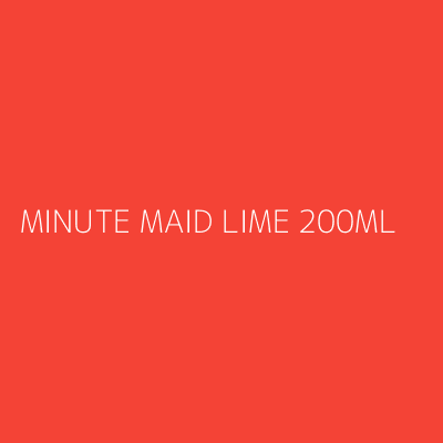 Product MINUTE MAID LIME 200ML