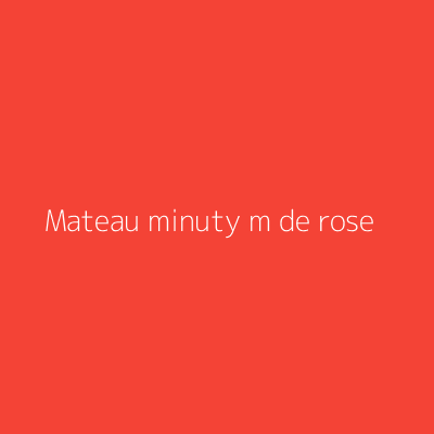 Product Mateau minuty m de rose